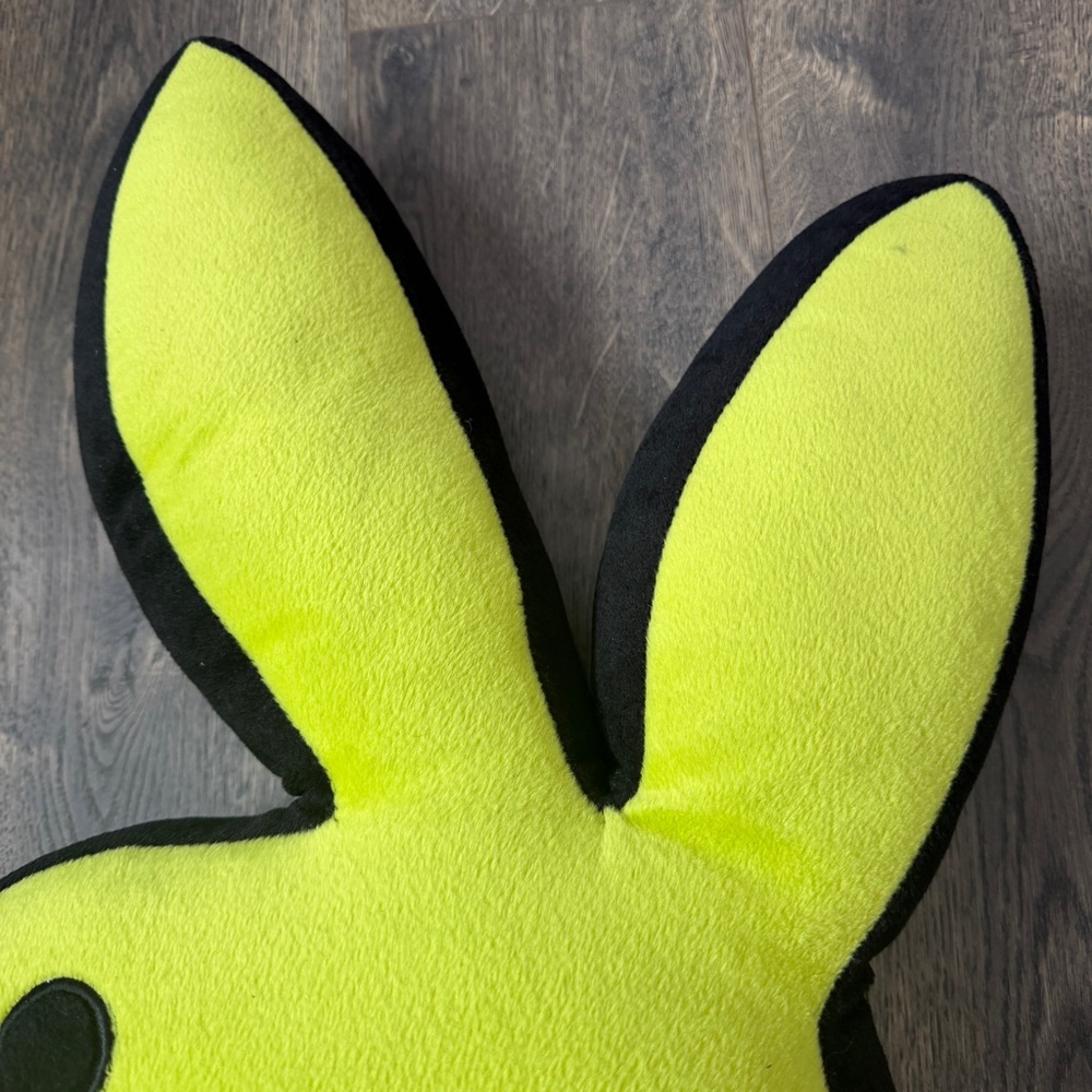 Playboy Y2K lime green bunny head pillow - Picture 6 of 15